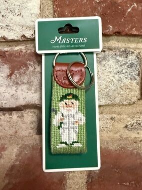 2026 Masters Green Needlepoint Key Fob - Men's Accessory